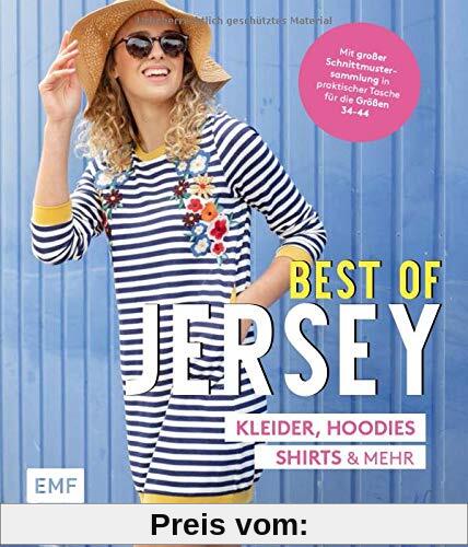Best of Jersey – Kleider, Hoodies, Shirts und mehr: Von Größe 34–44 – Mit 6 Schnittmusterbogen in praktischer Tasche